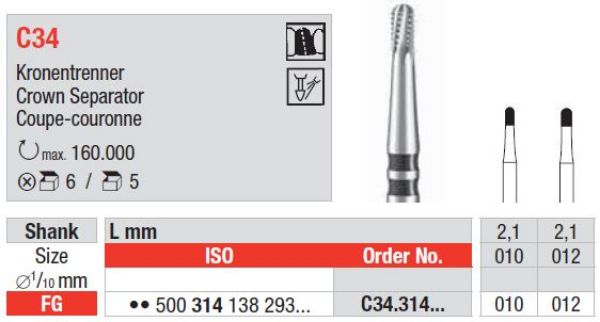 Metallbor C34 FG 012