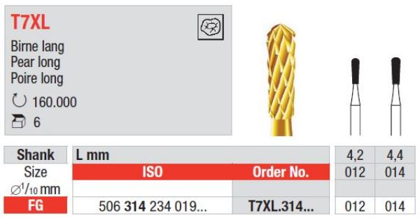 Amalgam fjerner bor T7XL FG 012