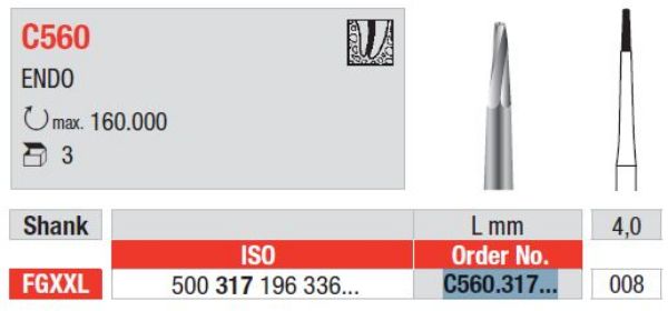 Endo bor C560 FGXXL 008