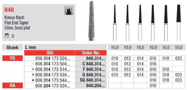 Diamant bor SG848 FG 016