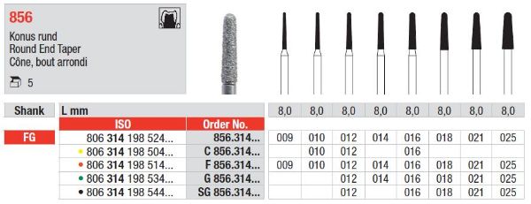 Diamant bor G856 FG 025
