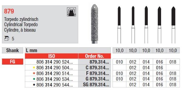 Diamant bor F879 FG 014