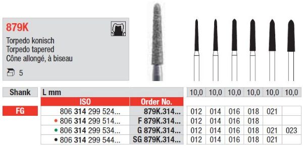 Diamant bor G879K FG 018