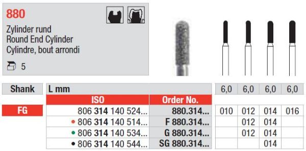 Diamant bor 880 FG 014