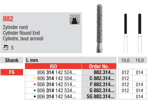 Diamant bor G882 FG 014