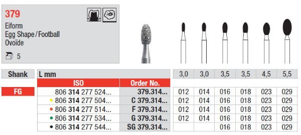 Diamant bor F379 FG 016