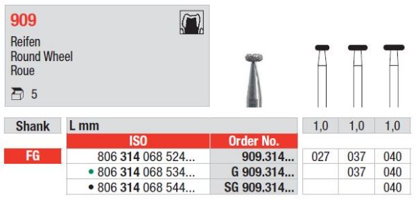 Diamant bor 909 FG 040