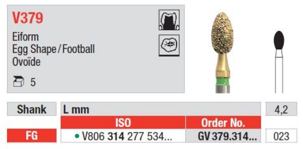 Diacut Diamant bor GV379 FG 023