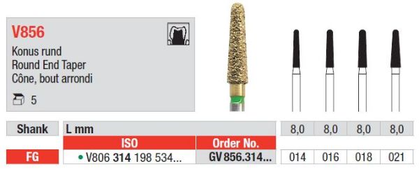 Diacut Diamant bor GV856 FG 021
