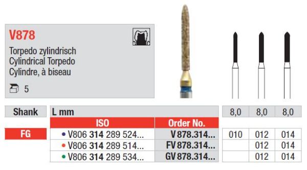 Diacut Diamant bor V878 FG 012
