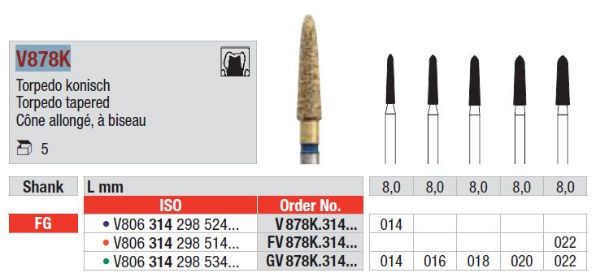 Diacut Diamant bor GV878K FG 018
