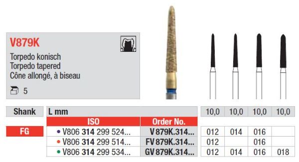 Diacut Diamant bor V879K FG 016