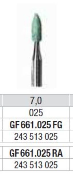 Polering GF661 025 RA lille flamme