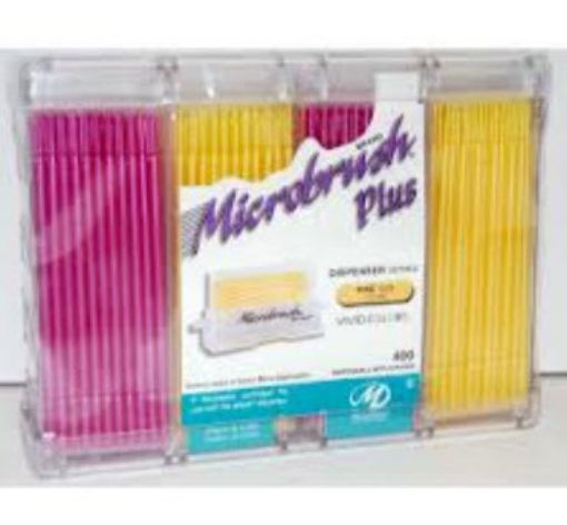 Microbrush Plus refill rosa og gul