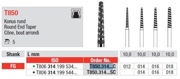 Turbodiamant bor T850 FG 014 C