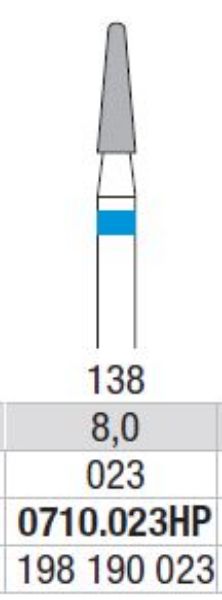 Hardmetall Freser Fig.138. 0710.023HP