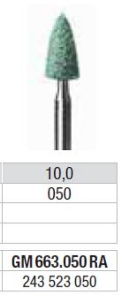 Polering GM663 050 RA stor flamme