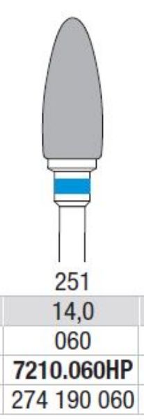 Freser  blå ring 7210 060HP