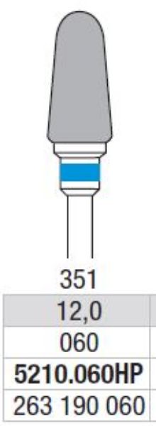 Hardmetall Freser Fig.351. 5210.060HP
