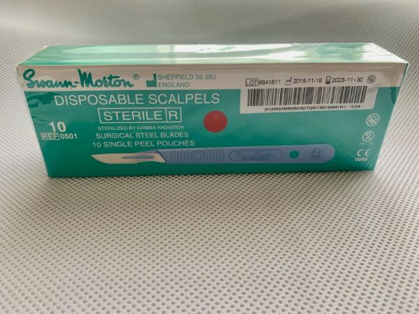 Swann-Morton sterile skalpell  nr.10  0501