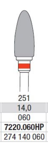 Hardmetall Freser Fig.251 7220.060HP