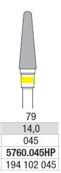 Freser  gul ring 5760 045HP