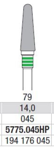 Hardmetall Freser Fig.79. 5775.045HP