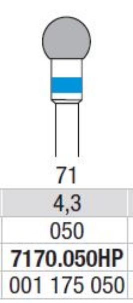 Hardmetall Freser 7170 050 HP