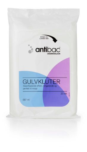 Antibac gulvwipes m/såpe 601657