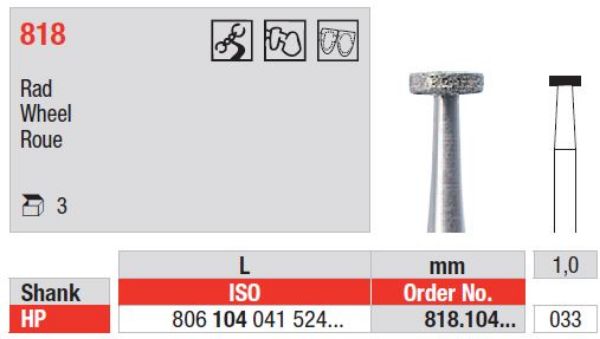 Diamant bor 818 HP 033