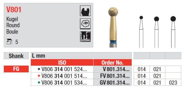 Diacut Diamant bor GV801 FG 014