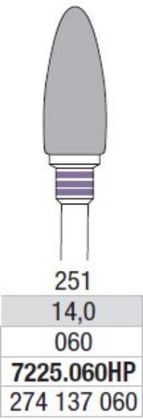 Hardmetall Freser Fig.251 7225.060HP