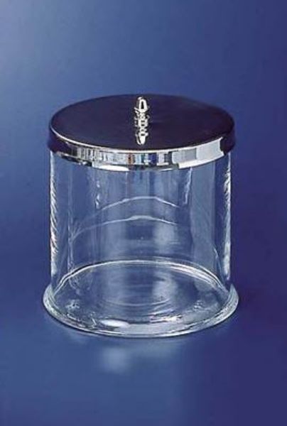 Glassbeholder til avspritningsklute