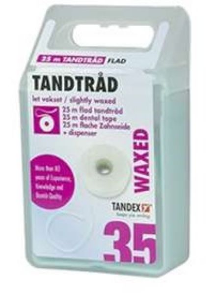 Tandex Tanntråd flat 25 m (12stk=1eske) 813382