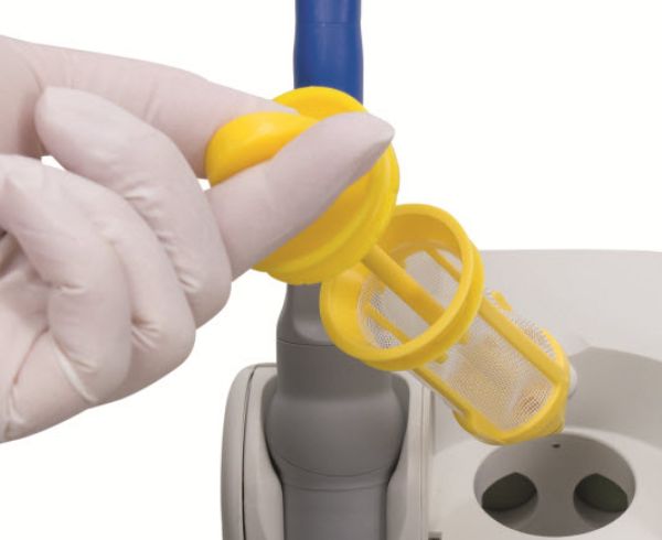 Dürr Filter cap til vacumfilter gul