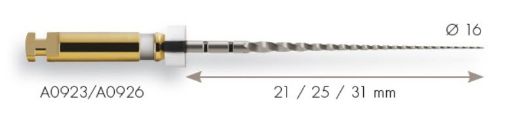 ProGlider file sterile 016.02 25mm, 6stk 25mm hvit ring- Dental Direct