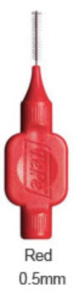 TePe mellomrumsbørste-klinikk rød str 2