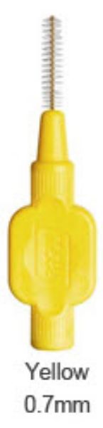 TePe mellomrumsbørste-klinikk gul str 4