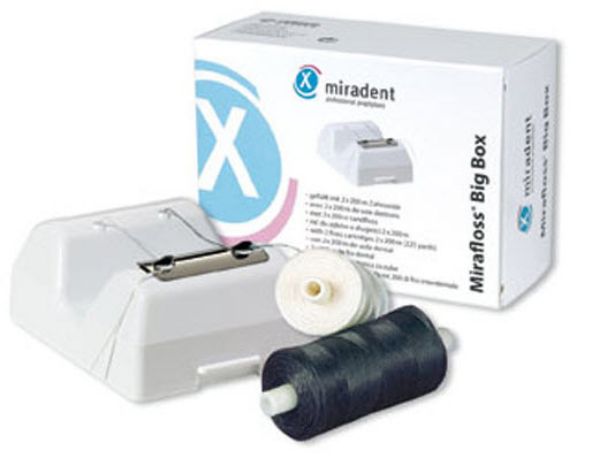 Miradent tanntråds dispenser incl 2 ruller