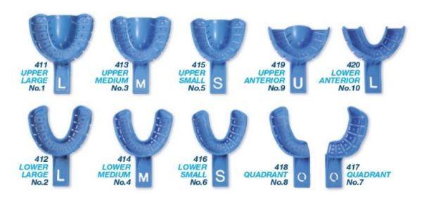 Premium avtrykksskjeer plast blå 413