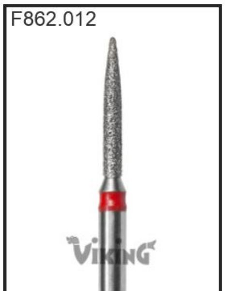 Diamant bor Viking F862 012 FG flamme