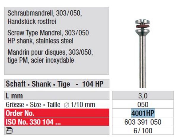 Mandrill disc 4001HP