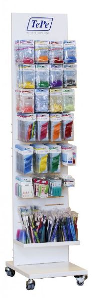 TePe Gulvstativ stål på hjul u/innhold  931054