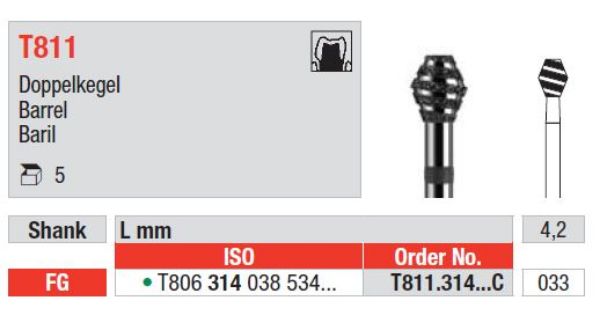 Turbodiamant bor T811 314 033C