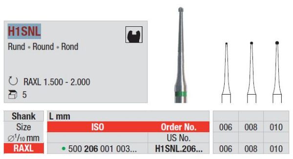 Edenta Endo bor RAXL H1SNL206 008