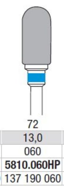 Hardmetall Freser Fig.72. 5810.060HP