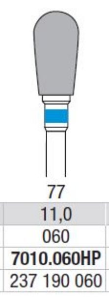 Hardmetall Freser Fig.77. 7010.060HP