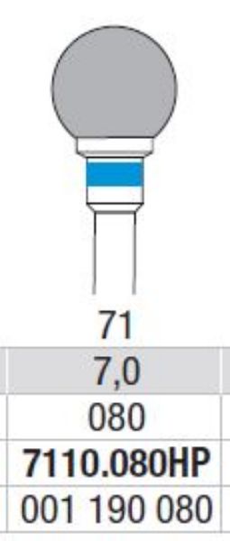 Hardmetall Freser Fig.71. 7110.080HP