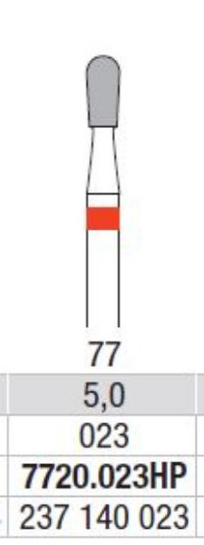 Hardmetall Freser Fig.77. 7720.023HP