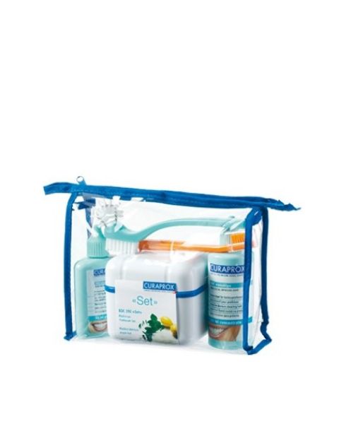 Curaprox Transparant kosmetikveske med kant